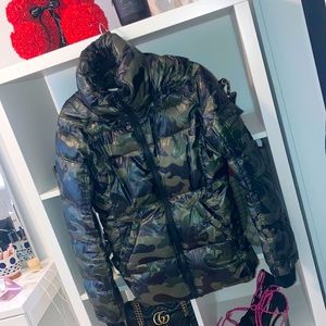 S13 Kylie Quilted Puffer Jacket, detachable hood